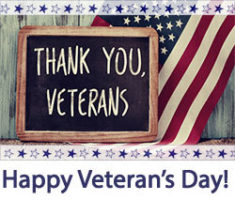 Nov. 11, 2017 - Happy Veteran's Day & Thank You To All Veterans of The U.S. Armed Forces Thumb
